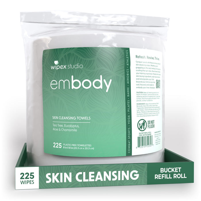 Embody® 225ct Eco Body Wipes – Refill Bucket for Wellness Studios - Sweatfully