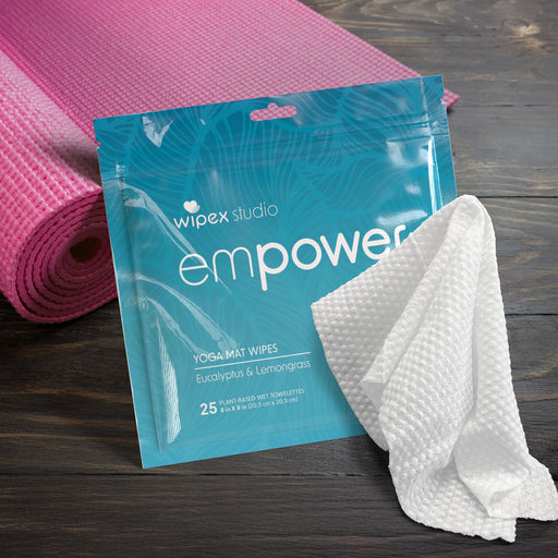 Empower® Mat Wipes – On-the-Go Freshness for the Everyday Yogi | 25ct Travel Pack - Sweatfully