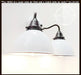 White Enamel Double Wall Light - Sweatfully