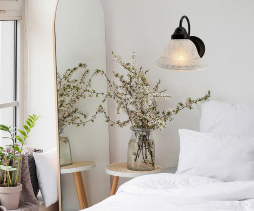 Etched Frost Milk Glass Wall Sconce Light Art Deco - Sweatfully