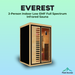 Peak Saunas Everest 2-Person Indoor Full Spectrum Infrared Sauna with XL Medical-Grade Red Light Therapy & Smart WiFi App Control - Sweatfully