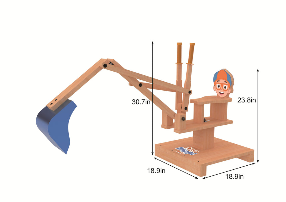 Blippi Excavator Ride-On Toy – Interactive Construction Fun for Kids - Sweatfully