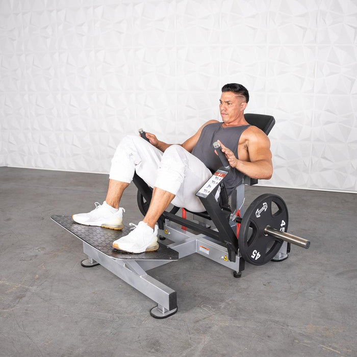 Excel Base Plate Loaded Hip Thruster - Muscle D Fitness -  Leverage Glute Drive - Sweatfully