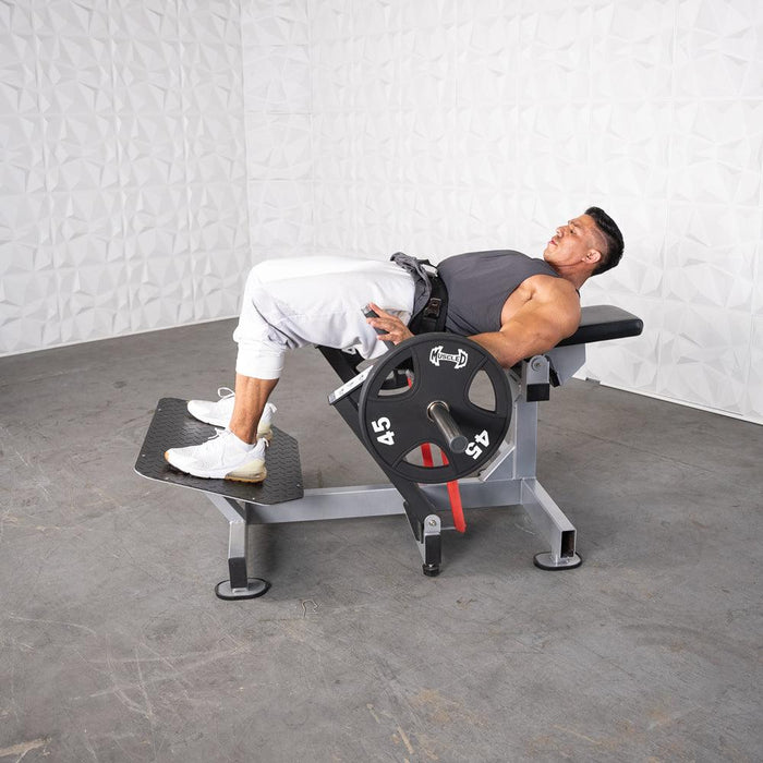 Excel Base Plate Loaded Hip Thruster - Muscle D Fitness -  Leverage Glute Drive - Sweatfully
