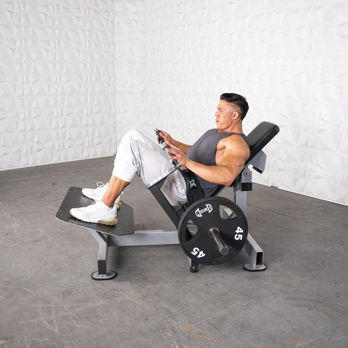 Excel Base Plate Loaded Hip Thruster - Muscle D Fitness -  Leverage Glute Drive - Sweatfully