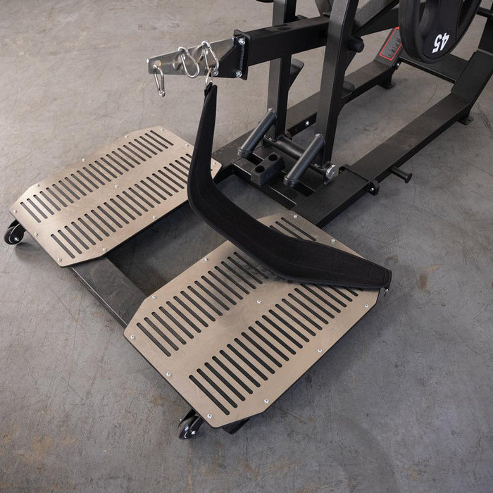 Excel Glute Line Belt Squat - Muscle D Fitness - Plate Loaded Belt Squat - Non Slip Deck - Sweatfully