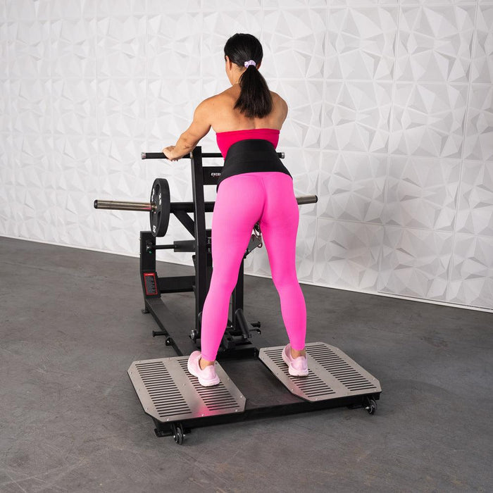 Excel Glute Line Belt Squat - Muscle D Fitness - Plate Loaded Belt Squat - Non Slip Deck - Sweatfully