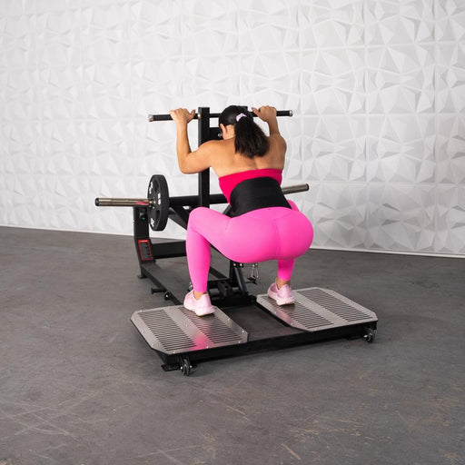 Excel Glute Line Belt Squat - Muscle D Fitness - Plate Loaded Belt Squat - Non Slip Deck - Sweatfully