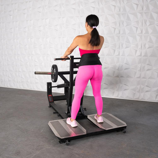 Excel Glute Line Belt Squat - Muscle D Fitness - Plate Loaded Belt Squat - Non Slip Deck - Sweatfully