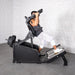 Excel Glute Line Hack Squat / Front Squat - Muscle D Fitness - Plate Load Squat Machine - Counter Balanced - Plate Storage Pegs - Sweatfully