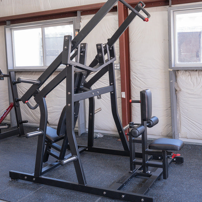 Excel Iso-Lateral Chest/Back Combo - Muscle D Fitness - Plate Loaded - Gas Shock Assisted Seat Adjustment - Sweatfully