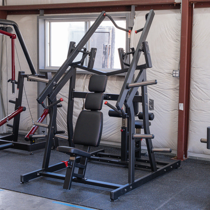 Excel Iso-Lateral Chest/Back Combo - Muscle D Fitness - Plate Loaded - Gas Shock Assisted Seat Adjustment - Sweatfully