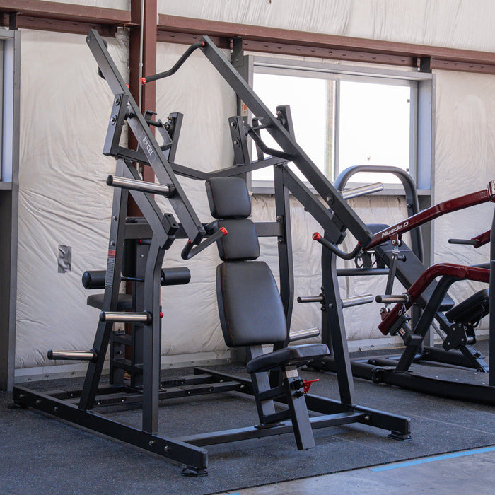 Excel Iso-Lateral Chest/Back Combo - Muscle D Fitness - Plate Loaded - Gas Shock Assisted Seat Adjustment - Sweatfully