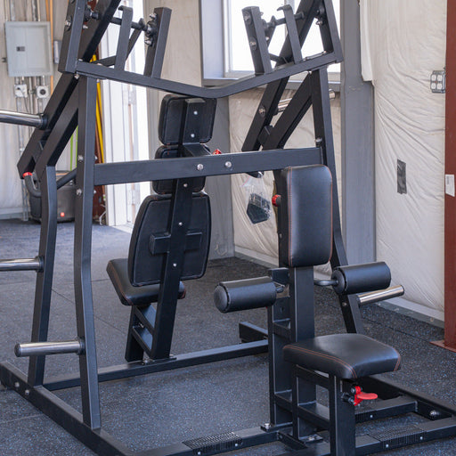 Excel Iso-Lateral Chest/Back Combo - Muscle D Fitness - Plate Loaded - Gas Shock Assisted Seat Adjustment - Sweatfully