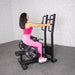 Excel Standing Hip Thrust - Muscle D Fitness - Plate Load Extension - Band Compatible - Adjustable Pads - Sweatfully