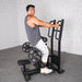 Excel Standing Hip Thrust - Muscle D Fitness - Plate Load Extension - Band Compatible - Adjustable Pads - Sweatfully