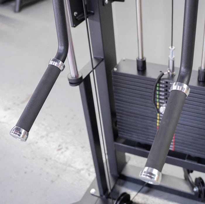 Excel Multi-Flight Trainer - Muscle D Fitness - Adjustable height - Selectorized Shoulder / Chest Machine - Sweatfully