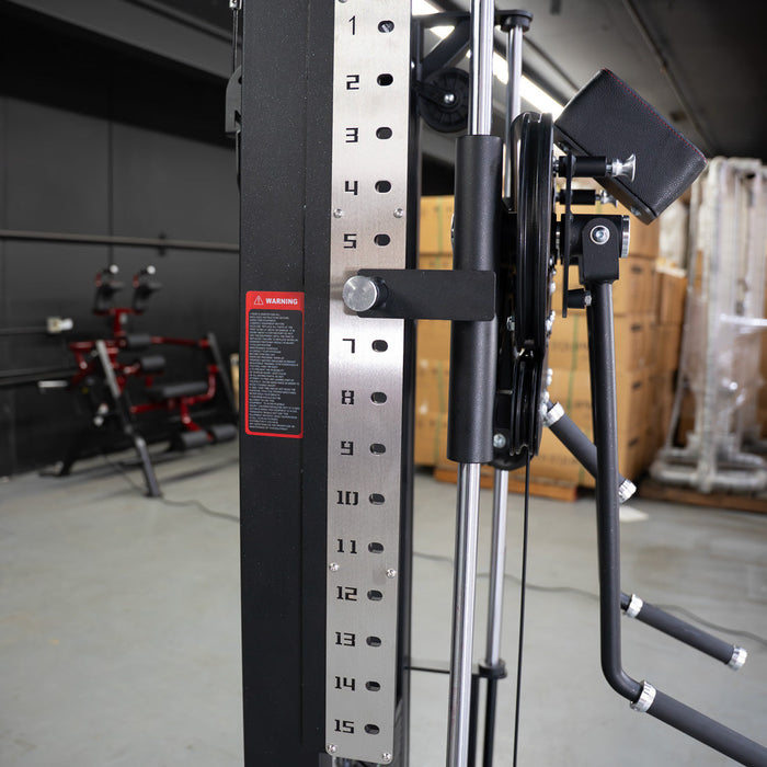 Excel Multi-Flight Trainer - Muscle D Fitness - Adjustable height - Selectorized Shoulder / Chest Machine - Sweatfully