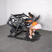 Excel Power Hack Squat - Muscle D Fitness - Plate Load Heavy Squat Machine - Weight Storage Pegs - Safety Stop - Sweatfully