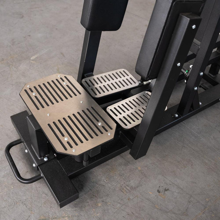Excel Standing Hip Abductor - Muscle D Fitness - Plate Load Glute - Band Compatible - Sweatfully