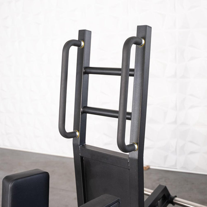 Excel Standing Hip Abductor - Muscle D Fitness - Plate Load Glute - Band Compatible - Sweatfully