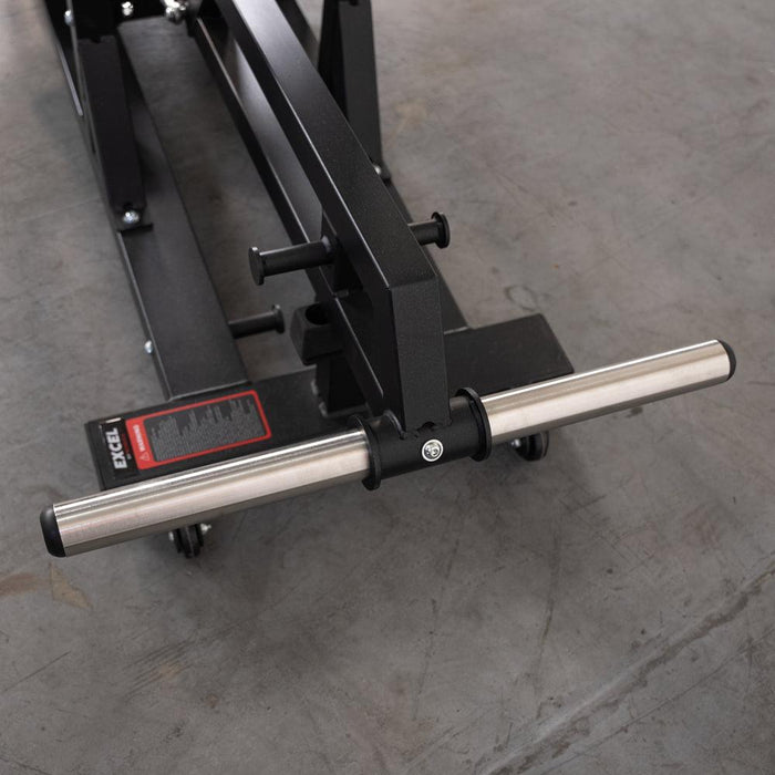 Excel Standing Hip Abductor - Muscle D Fitness - Plate Load Glute - Band Compatible - Sweatfully