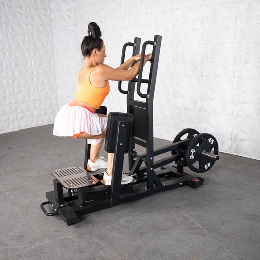 Excel Standing Hip Abductor - Muscle D Fitness - Plate Load Glute - Band Compatible - Sweatfully