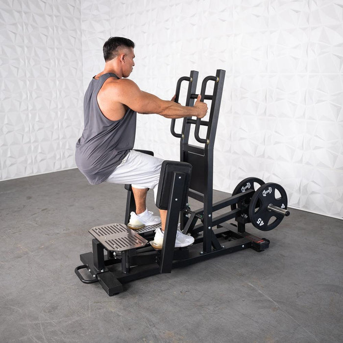 Excel Standing Hip Abductor - Muscle D Fitness - Plate Load Glute - Band Compatible - Sweatfully
