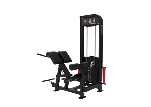 Excel Loaded Back Extension - Muscle D Fitness - Selectorized 45 Degree Hyper Extension - Band Compatable - Sweatfully