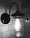 Exterior Outdoor Mason Jar Wall Sconce Light with Vintage Jar - Sweatfully
