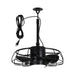 20 Inch Vistula Outdoor DC Motor Black Industrial Hanging Buckle Downrod Ceiling Fan with Light - Sweatfully