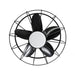 20 Inch Vistula Outdoor DC Motor Black Industrial Hanging Buckle Downrod Ceiling Fan with Light - Sweatfully