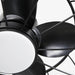 20 Inch Vistula Outdoor DC Motor Black Industrial Hanging Buckle Downrod Ceiling Fan with Light - Sweatfully