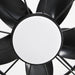 20 Inch Vistula Outdoor DC Motor Black Industrial Hanging Buckle Downrod Ceiling Fan with Light - Sweatfully
