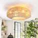 20 Inch Flora DC Motor Farmhouse Flush Mount Ceiling Fan with Light - Sweatfully