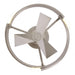 20 Inch Hazel Satin Nickel Flush Mount LED Ceiling Fan with Remote Control - Sweatfully