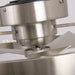 20 Inch Hazel Satin Nickel Flush Mount LED Ceiling Fan with Remote Control - Sweatfully