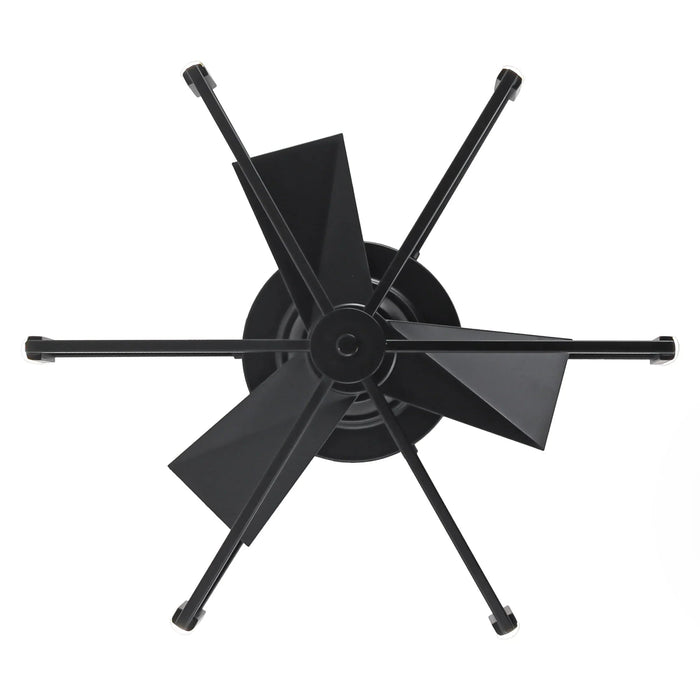 21 Inch Wade Black Industrial Flush Mount LED Ceiling Fan - Sweatfully