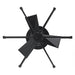 21 Inch Wade Black Industrial Flush Mount LED Ceiling Fan - Sweatfully