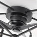21 Inch Wade Black Industrial Flush Mount LED Ceiling Fan - Sweatfully