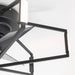 21 Inch Wade Black Industrial Flush Mount LED Ceiling Fan - Sweatfully