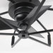 21 Inch Wade Black Industrial Flush Mount LED Ceiling Fan - Sweatfully