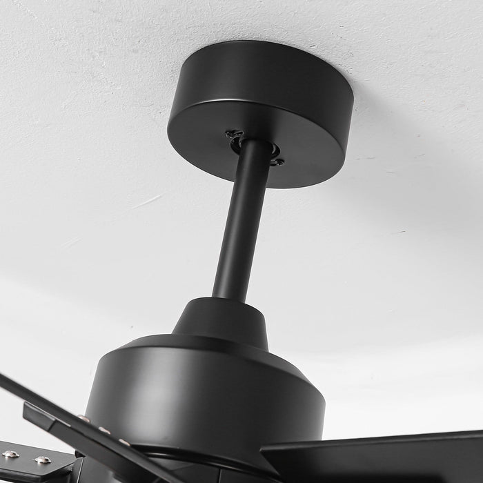 48" DC Motor 5 Blades Modern Downrod Mount Ceiling Fan - Sweatfully