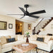 48" DC Motor 5 Blades Modern Downrod Mount Ceiling Fan - Sweatfully