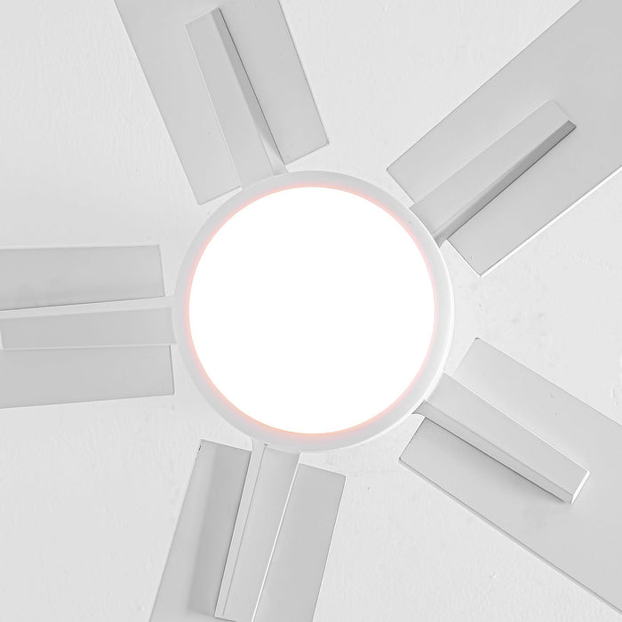 48" DC Motor 5 Blades Modern Downrod Mount Ceiling Fan - Sweatfully