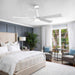 48" DC Motor 5 Blades Modern Downrod Mount Ceiling Fan - Sweatfully