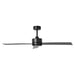 52" DC Motor 3 Blades Modern Downrod Mount Ceiling Fan - Sweatfully