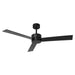 52" DC Motor 3 Blades Modern Downrod Mount Ceiling Fan - Sweatfully