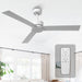 52" DC Motor 3 Blades Modern Downrod Mount Ceiling Fan - Sweatfully