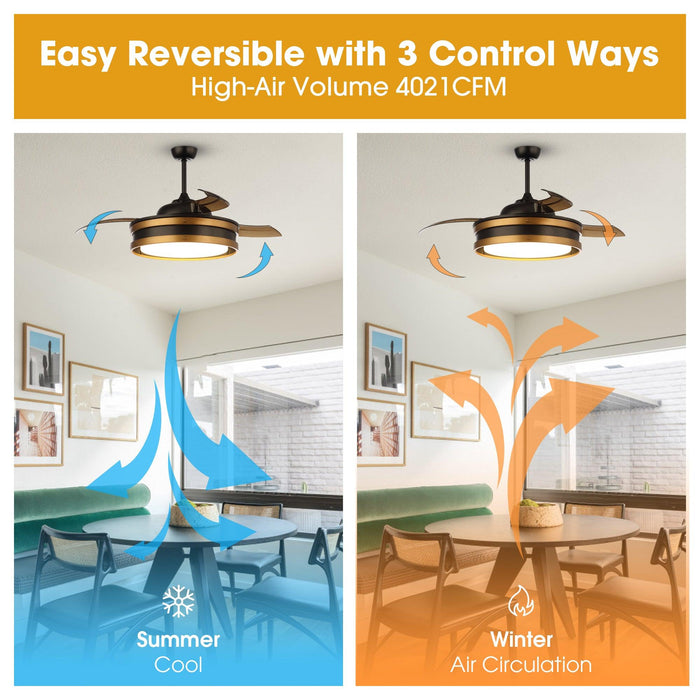 52" Cochin Smart Fan with LED Light - Sweatfully